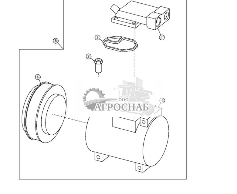 Коллектор компрессора кондиц. воздуха и пылезащитная крышка - ST26419 266.jpg